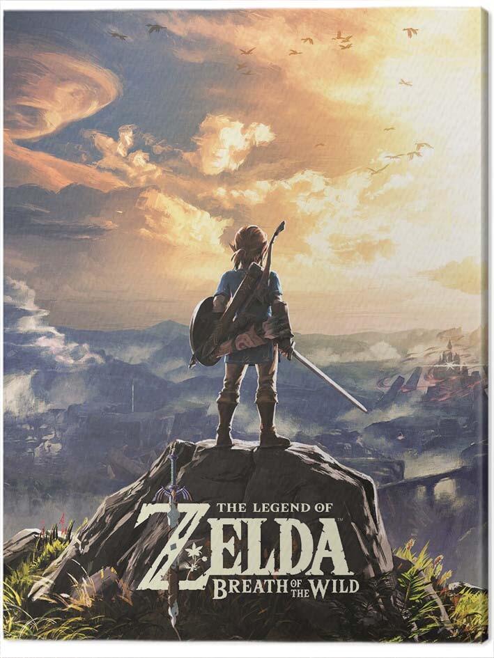 Canvas Wall Art The Legend of Zelda: Breath of The Wild - Sunset ...