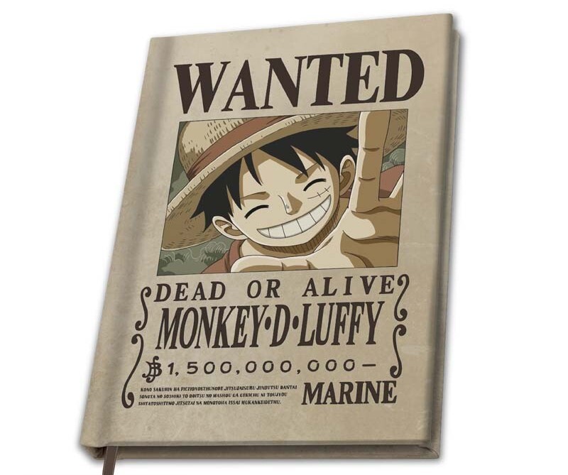 One Piece Wanted Luffy Cahier Standard sur notre comparateur de prix
