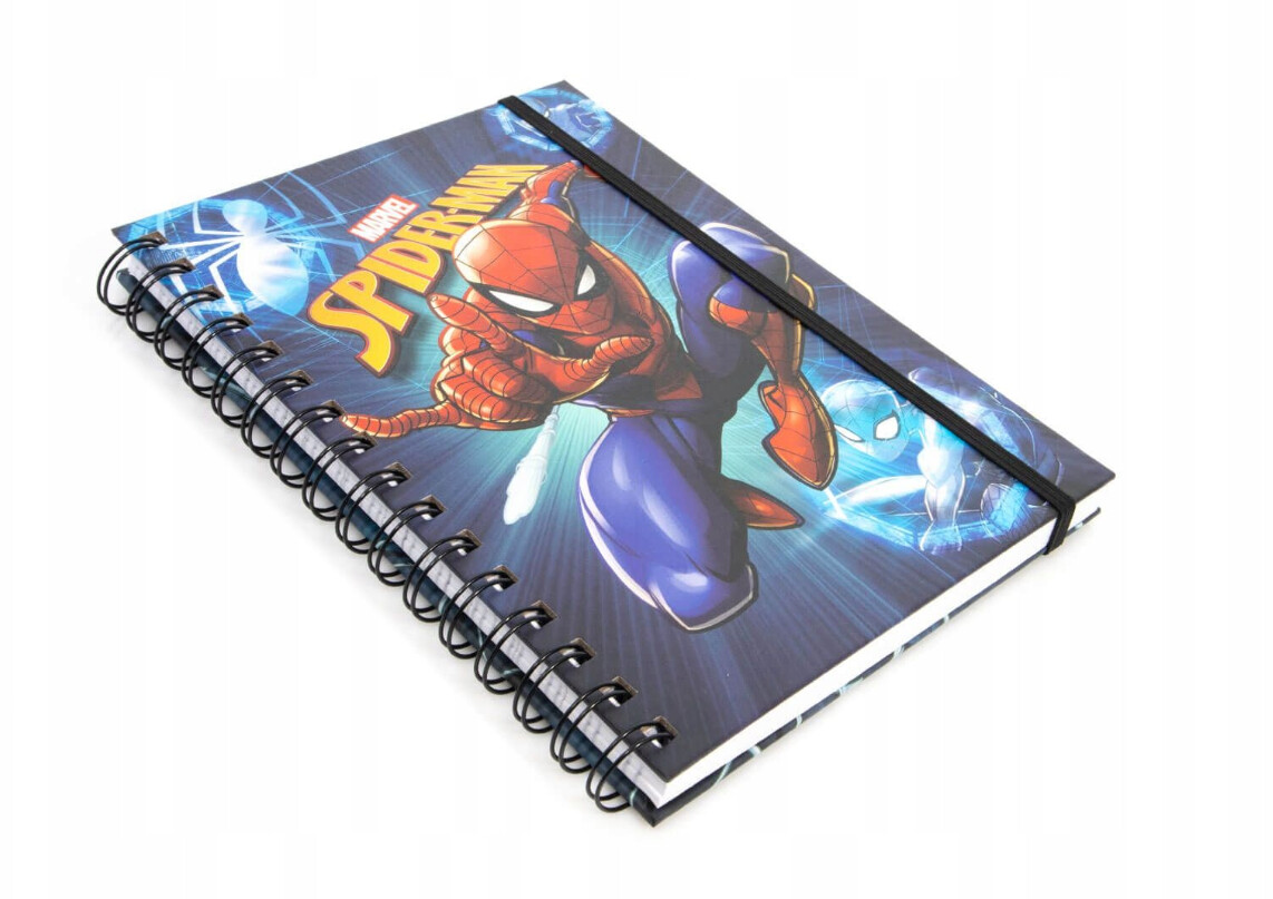 a5 lumière cadeau papier cahiers blister pvc ensemble, spiderman  personnalisé led lumière up journal carnet