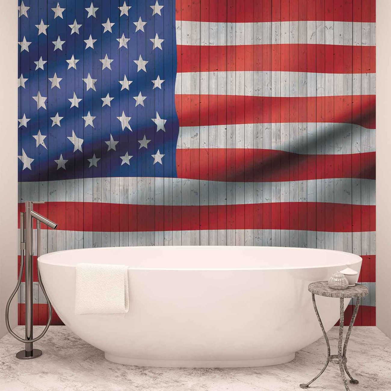 Flab Accessori Per Bagno.Carta Da Parati Bandiera Americana Usa Europosters It