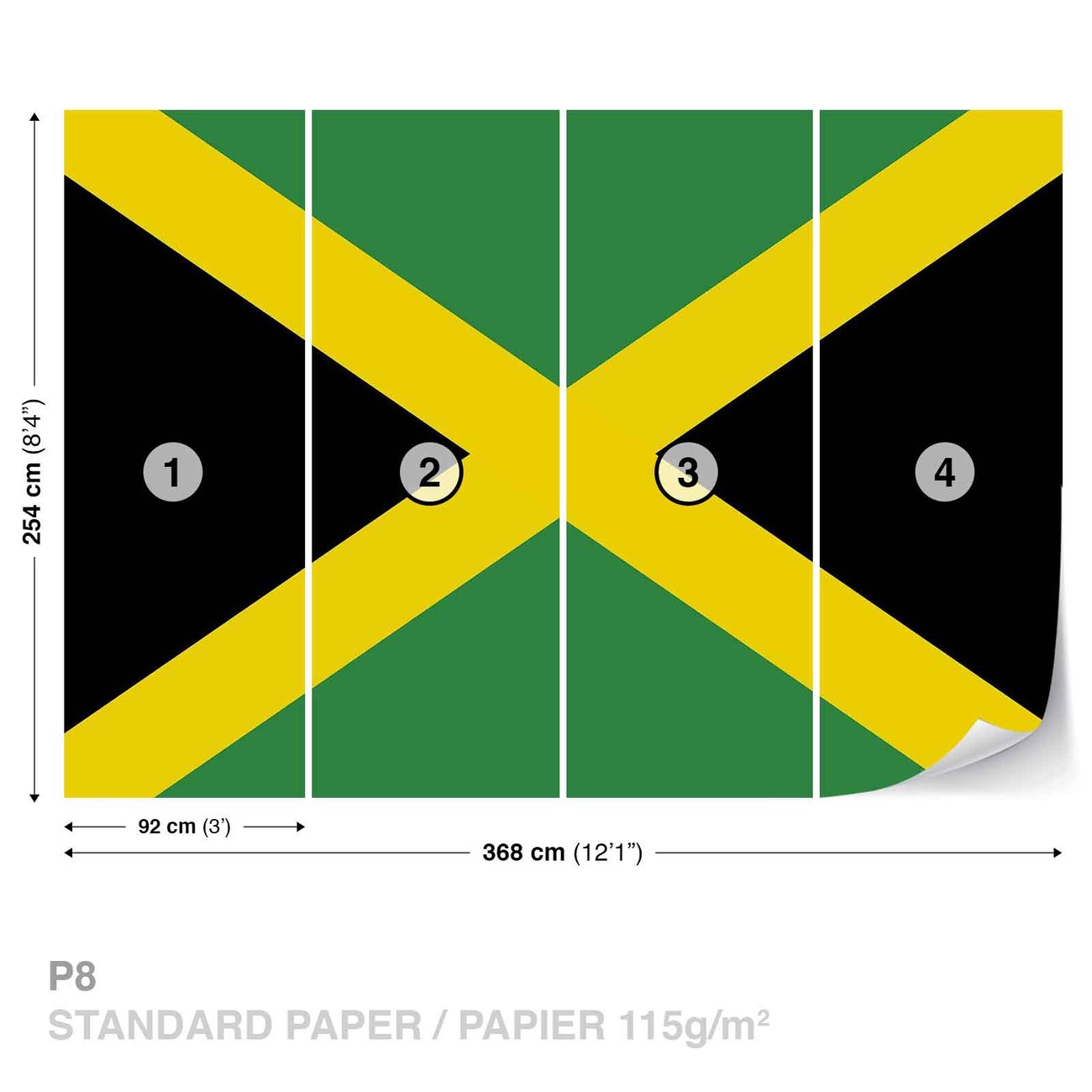 Cjamaica Sbiadito Bandiera Uomo T-Shirt Giamaicano T-Shirt Regalo - Foto 8