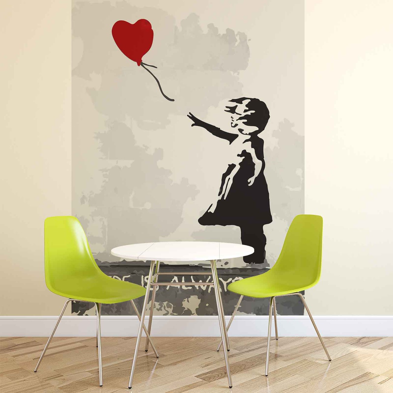 Carta da parati - Banksy Street Art Graffiti Palloncino a Cuore