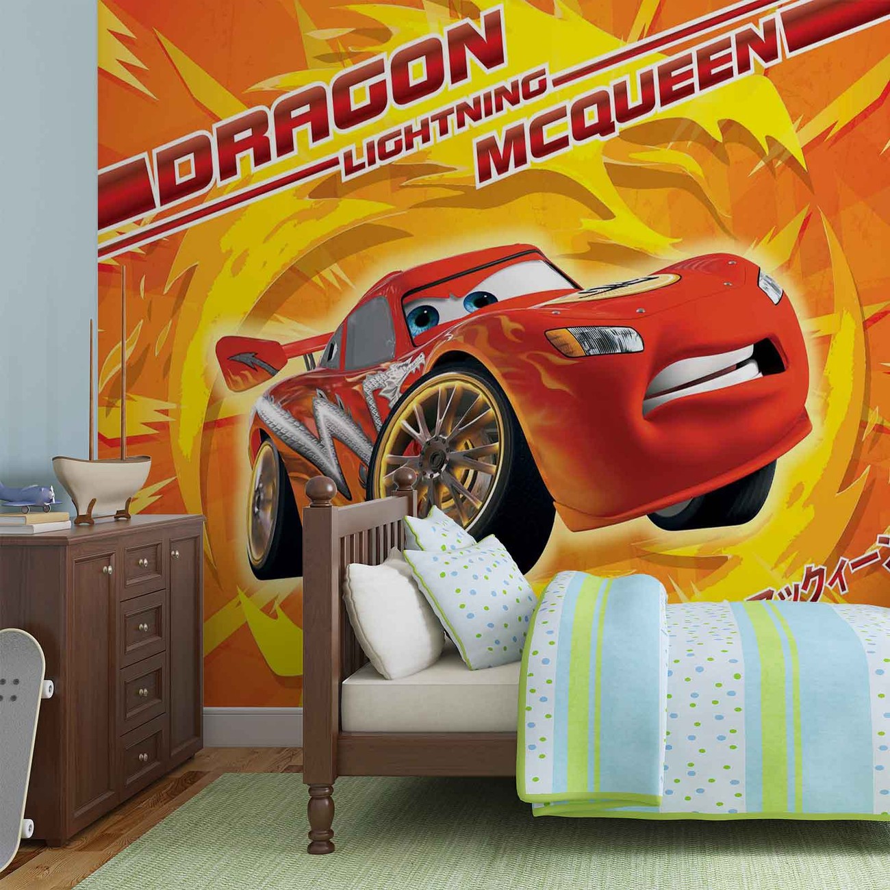 Carta da parati - Disney Cars - Motori Ruggenti - Saetta McQueen