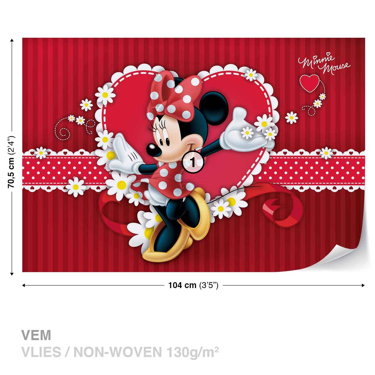 Disney - Stampa su carta leggera 40x50 cm: Minnie Mouse