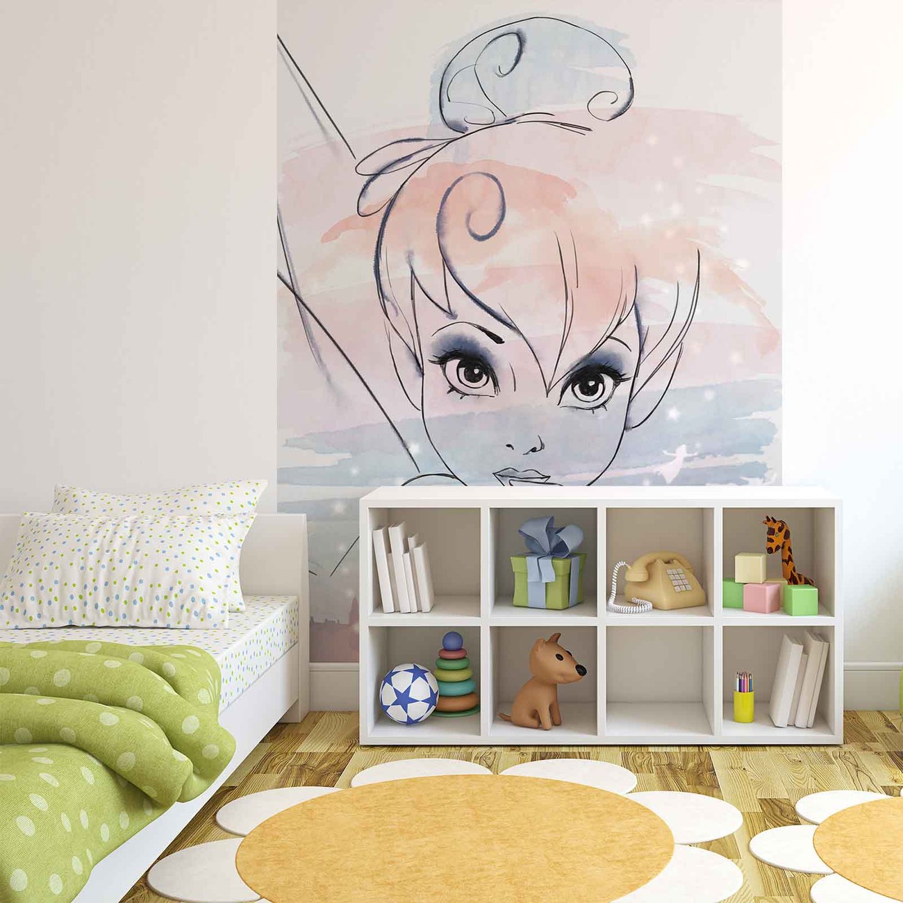 Campanellino Fairy Murale Bambina Foto Carta da Parati Disney Fate 312x219  CM 5903014146878