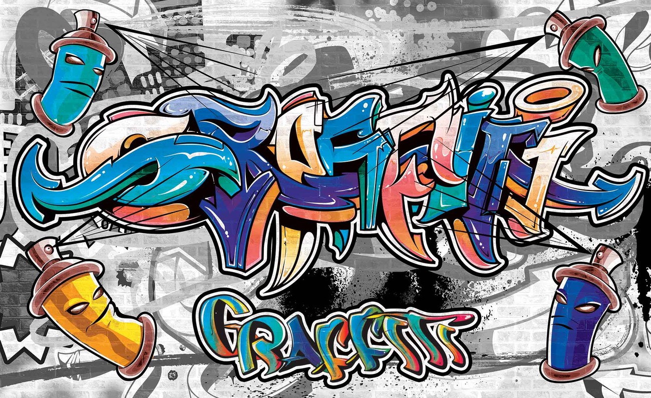 Carta Da Parati Graffiti Street Art Europosters It