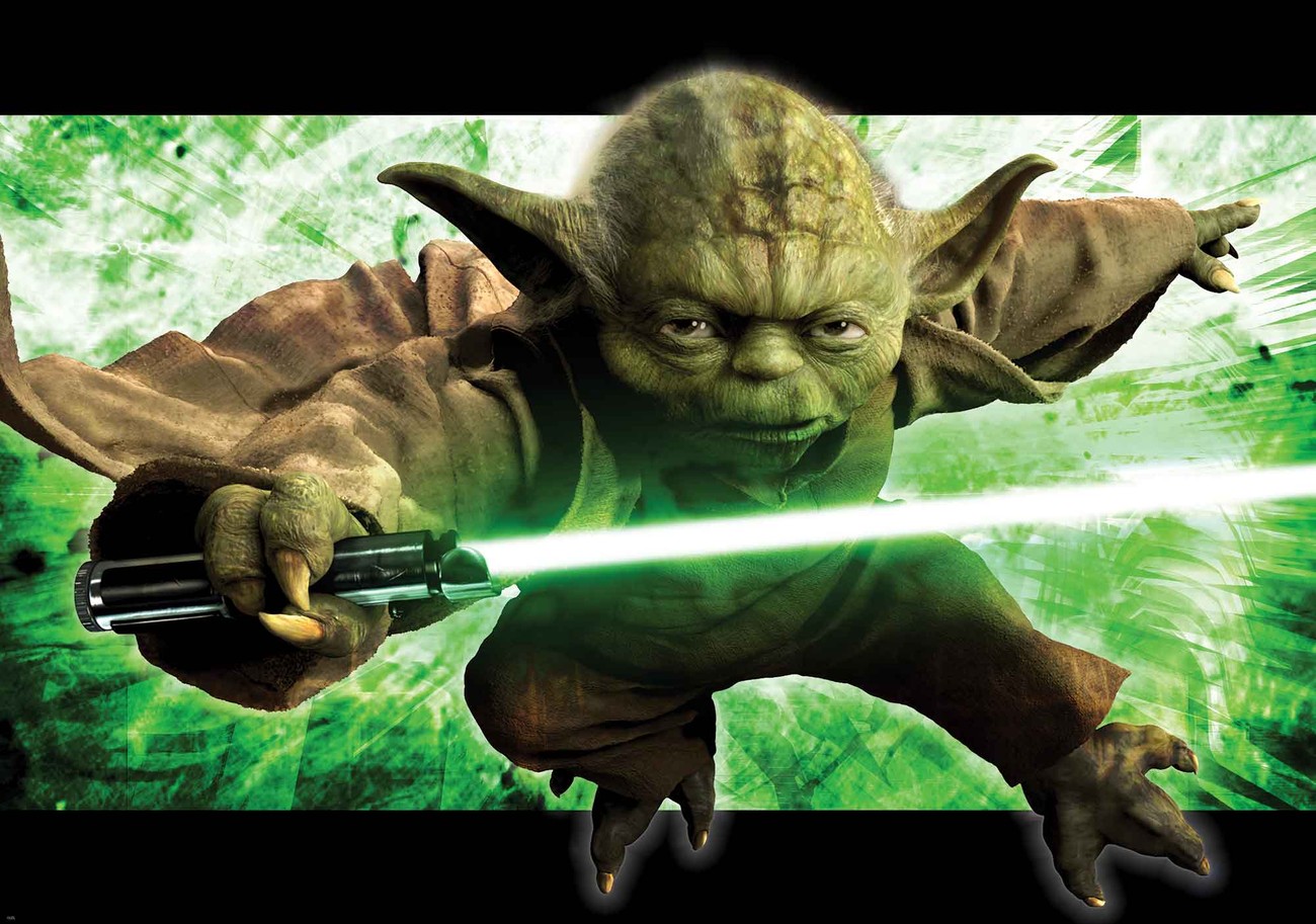Carta da parati Star Wars Maestro Yoda