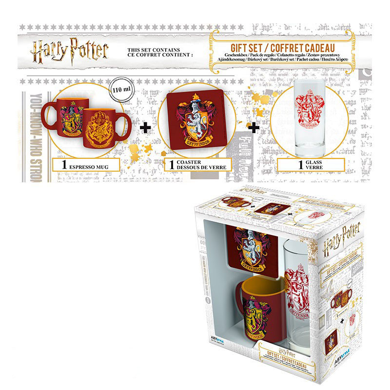 Harry Potter Gryffondor House Coffret cadeau en étain – Kellica