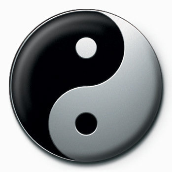 Broche En Cuir Yin Et Yang - Modèle Blanc, Neuve Sans Emballage, Accessoire Femme