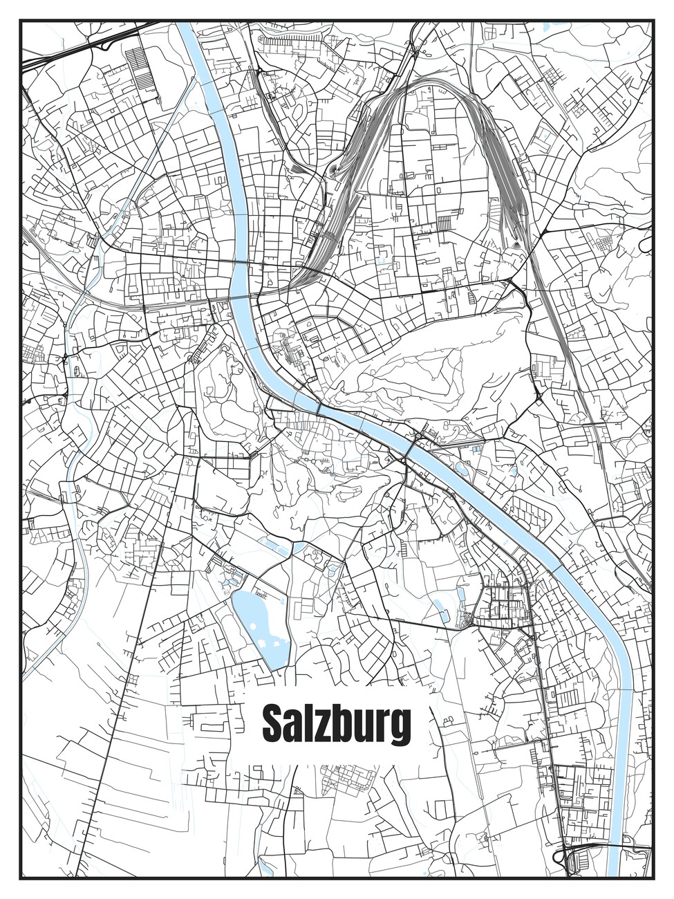 karta över salzburg Karta över Salzburg ǀ Alla stadskartor eller världskartor på 