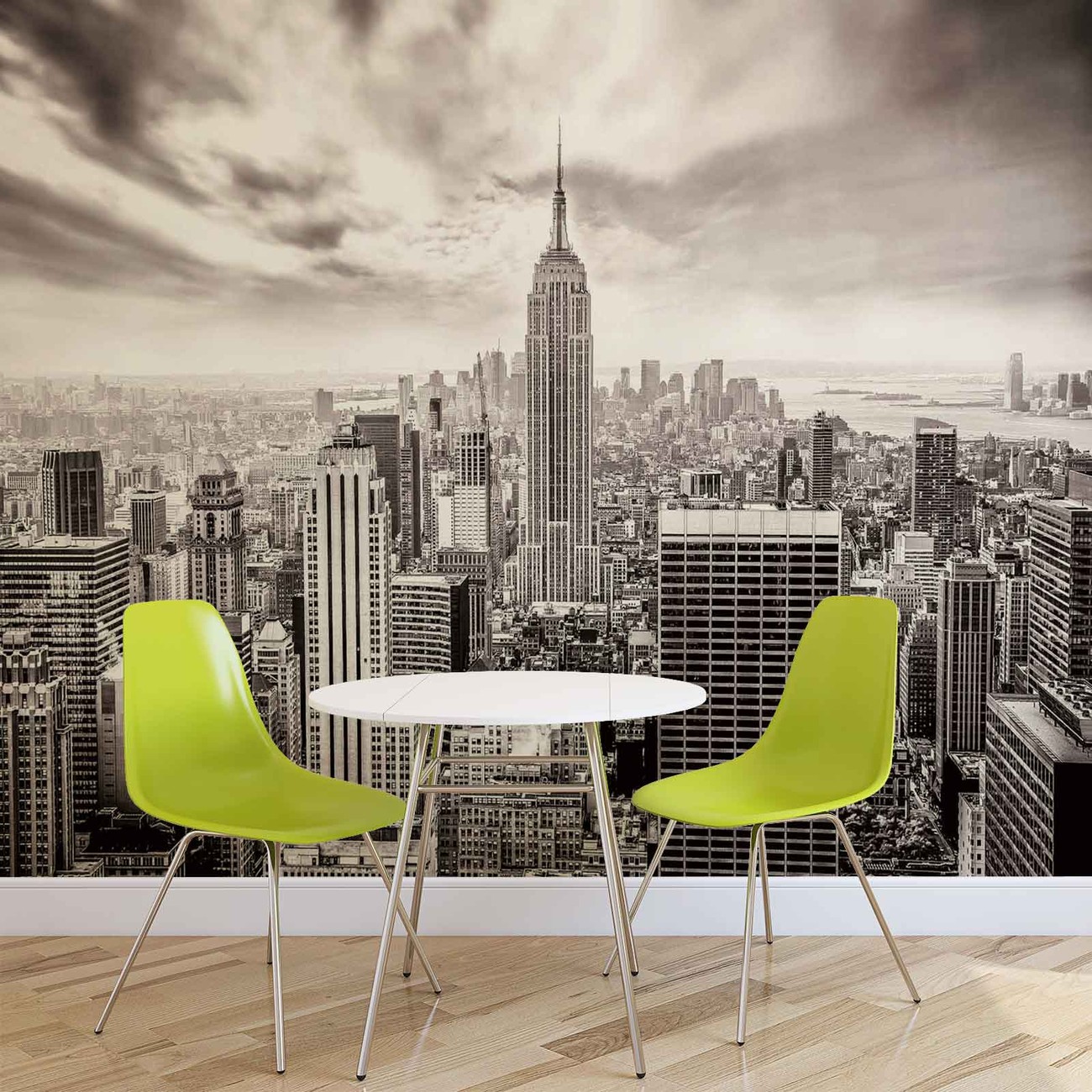City Skyline Empire State New York Behang - Bestel nu EuroPosters.nl
