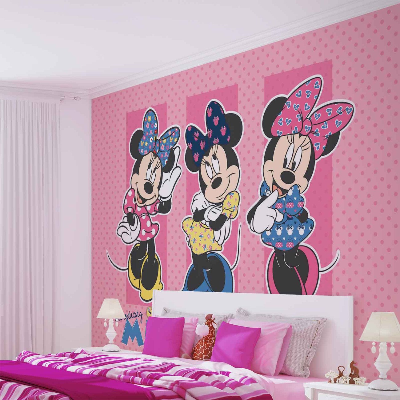 zeker ongeluk waarde Disney Minnie Mouse Fotobehang, Behang - Bestel nu op EuroPosters.nl