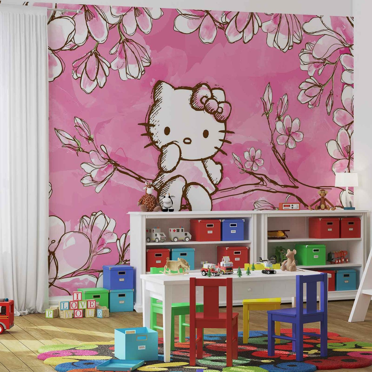 Fotomurais Hello Kitty - Painéis Decorativos