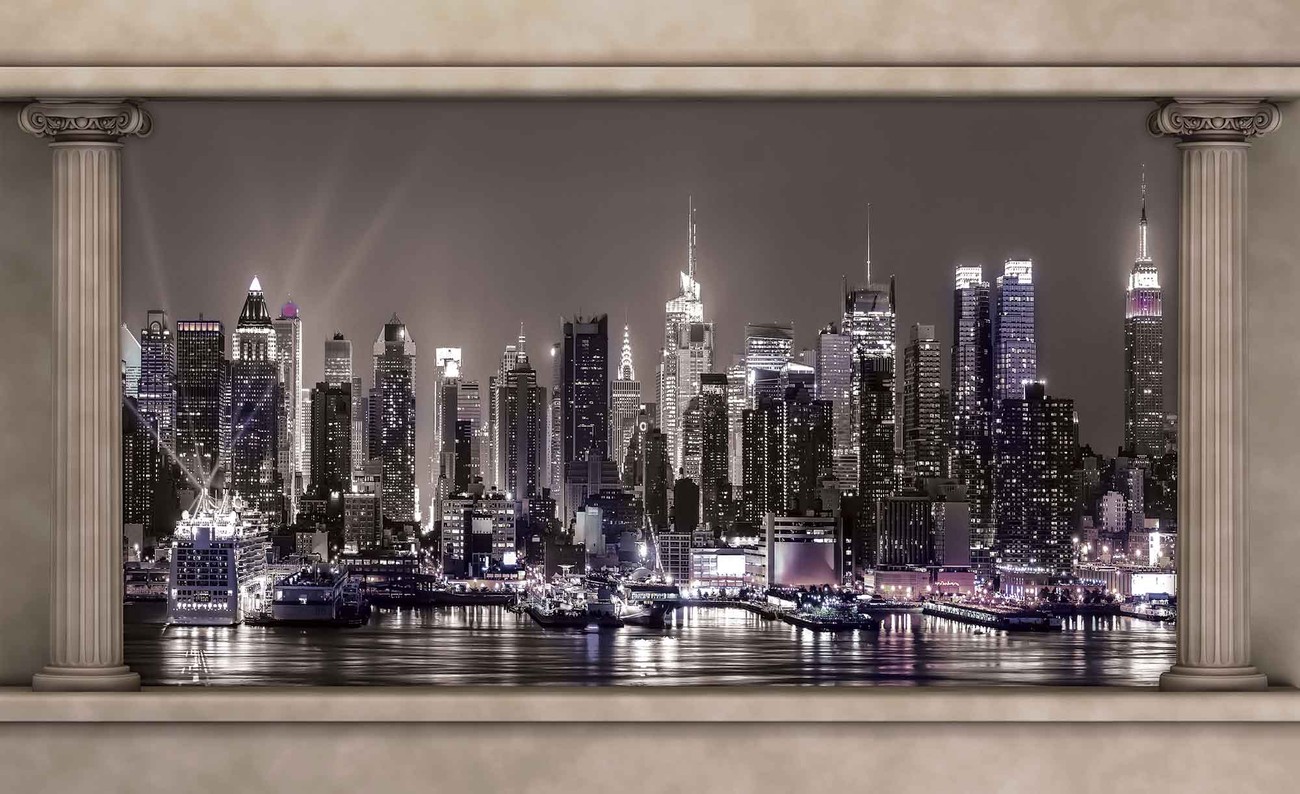 Eurographics Fototapete New York Office - 254 X 366 Cm 8-teilig