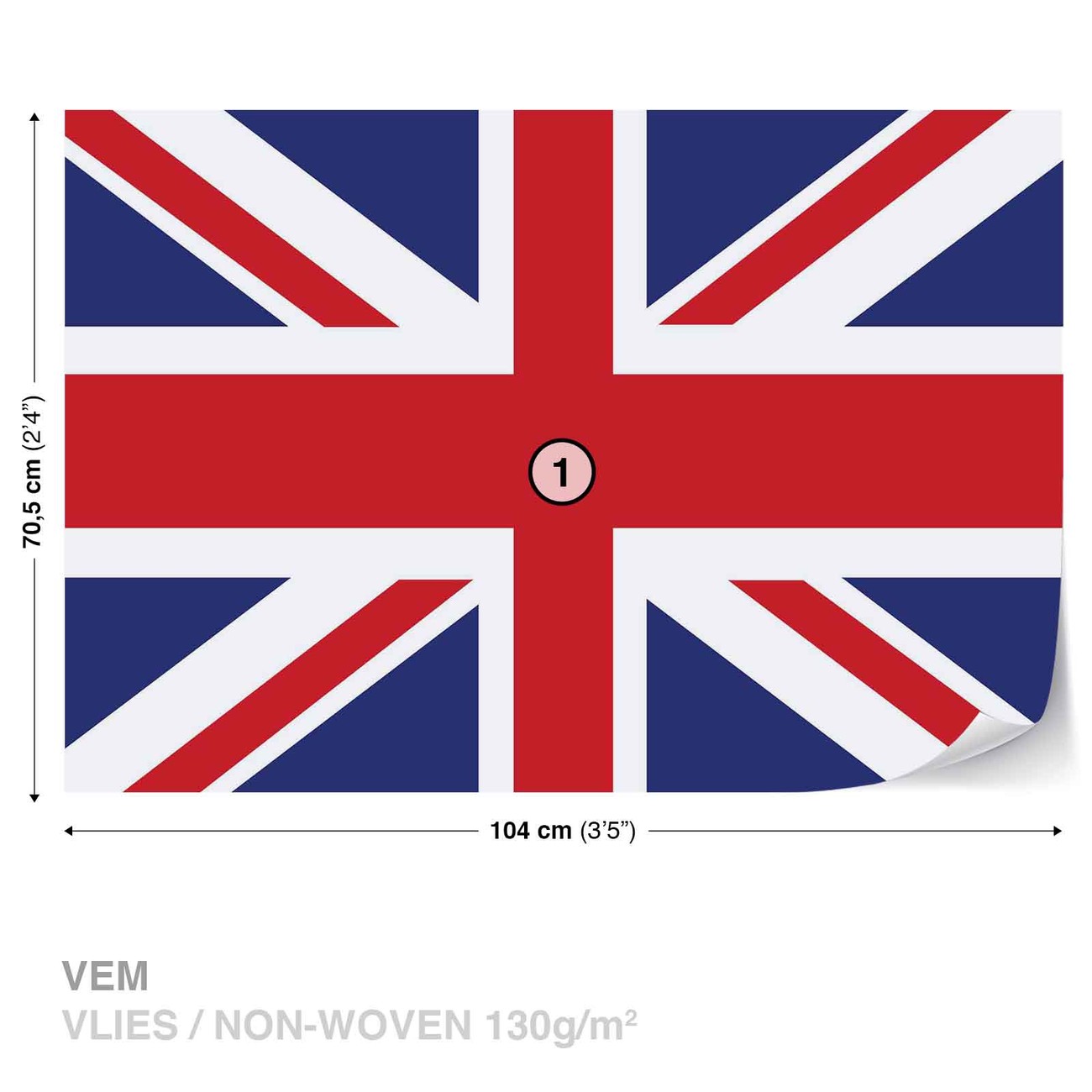 Flaga Wielkiej Brytanii Fototapeta Tapeta Kup na Posterspl