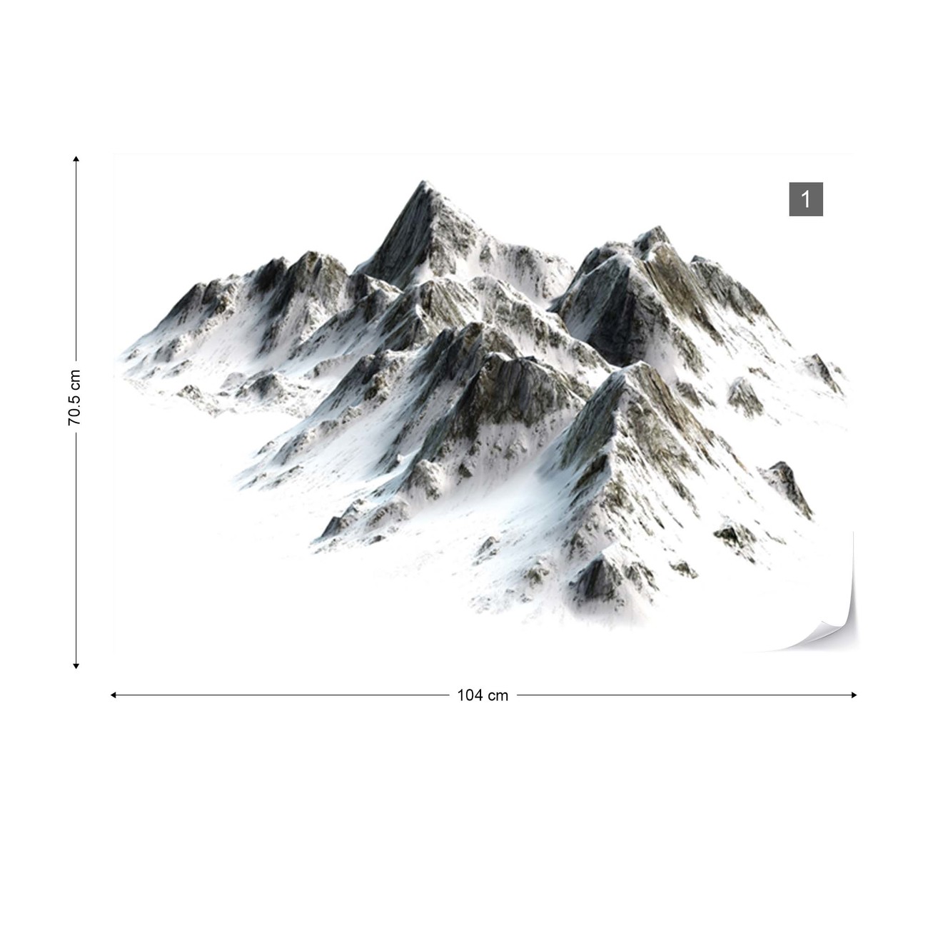 Snowy Mountain Fototapeta Tapeta Na Ze Na Posters cz