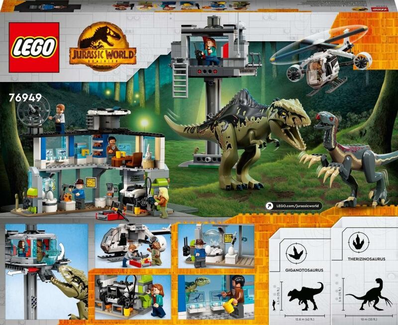 LEGO Jurassic World Giganotosaurus Therizinosaurus Attack - Main Image