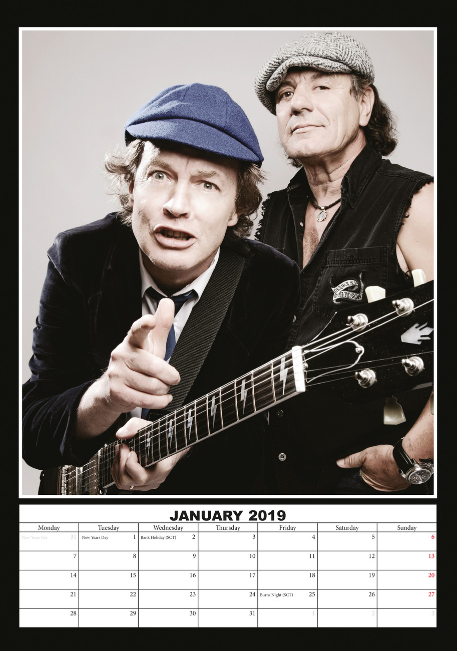 AC/DC - Kalendáře na zeď 2019 | Kup na Posters.cz