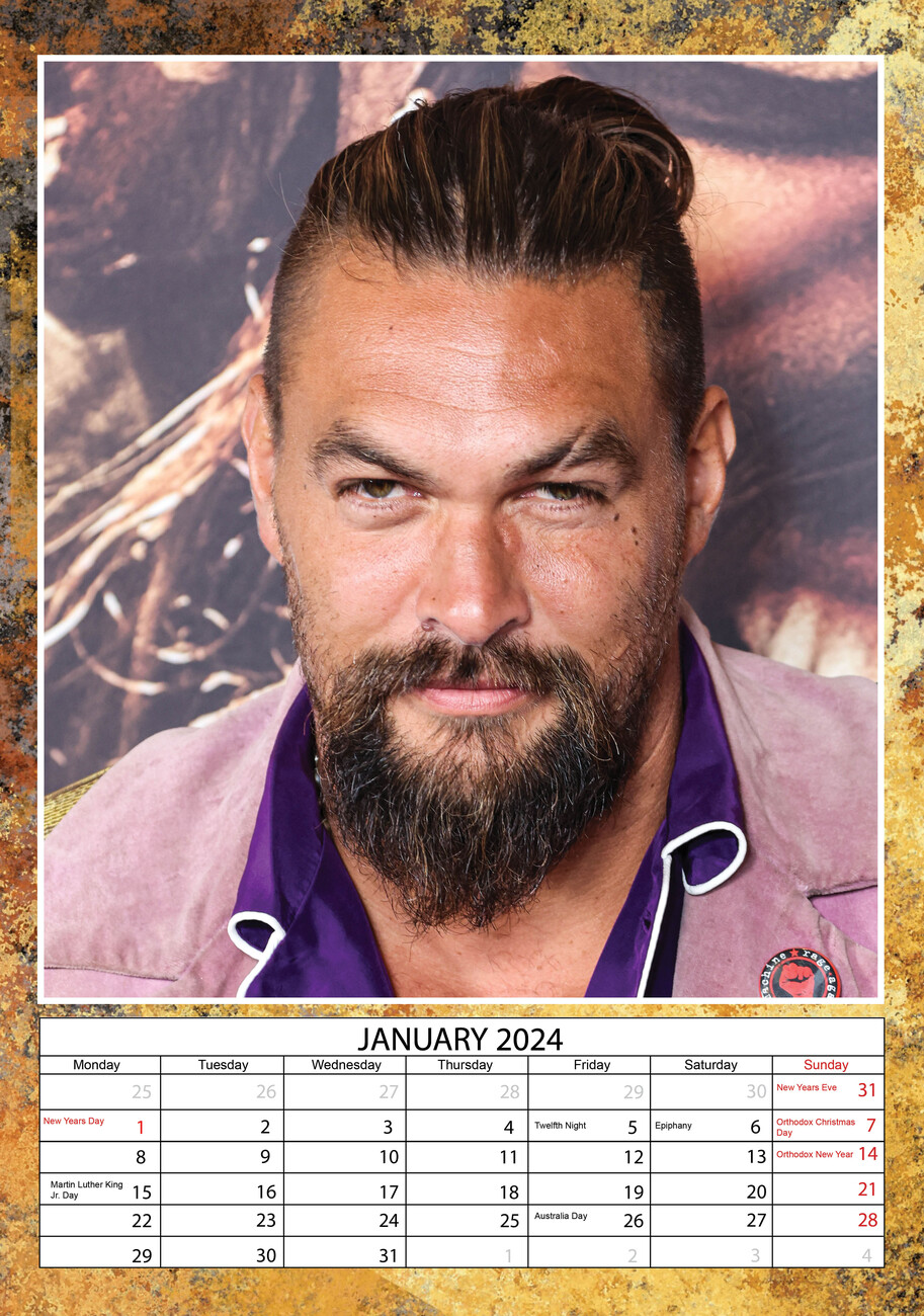 Jason Momoa Kalendáře na zeď 2026 Kup na Posters.cz