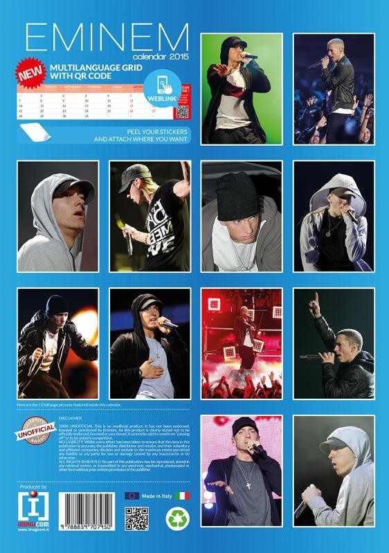 Eminem Zidni Kalendari 2015 Kupite Na Europosteri Hr