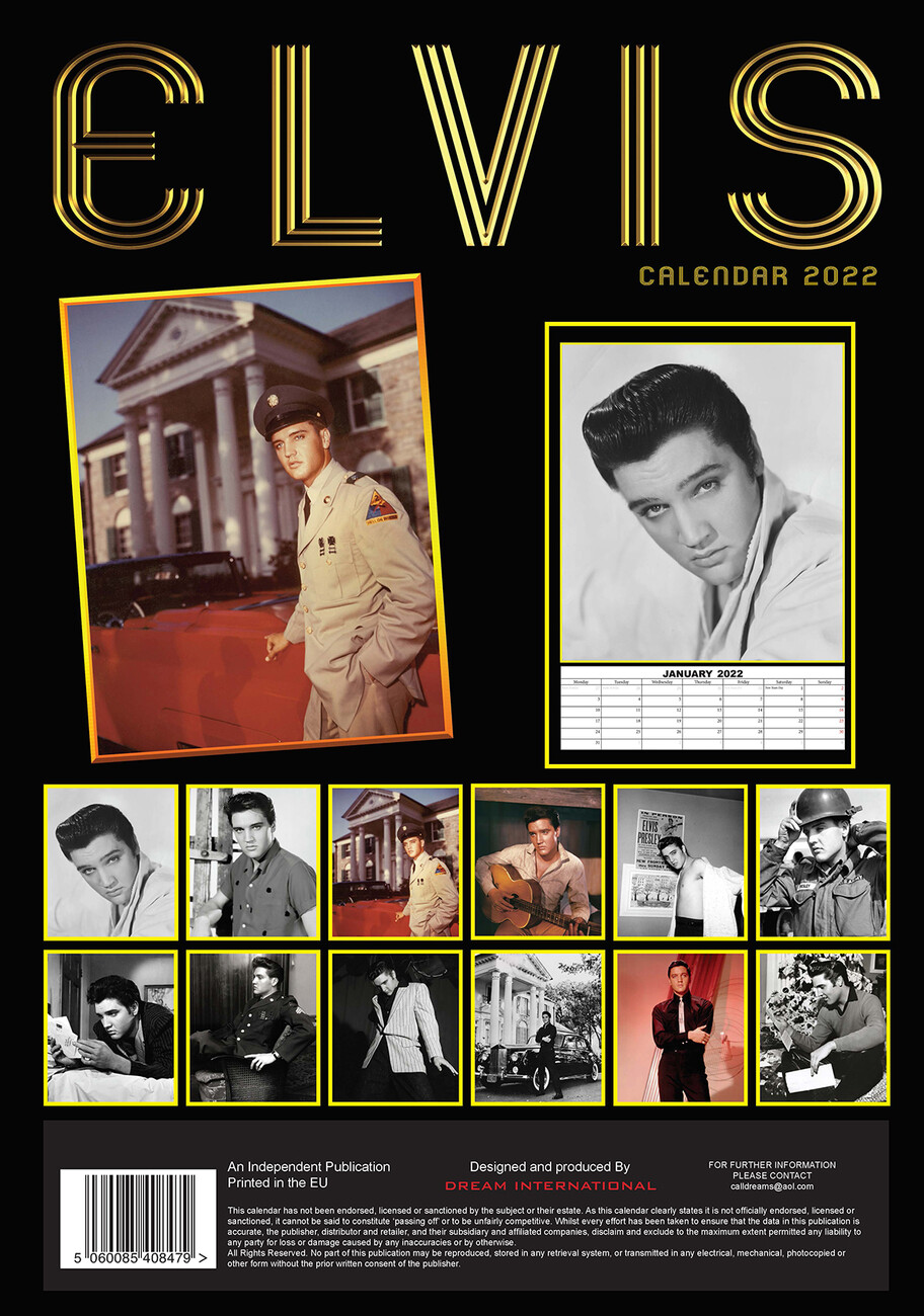 Elvis Presley - Kalendarze ścienne 2022 | Kup na Posters.pl