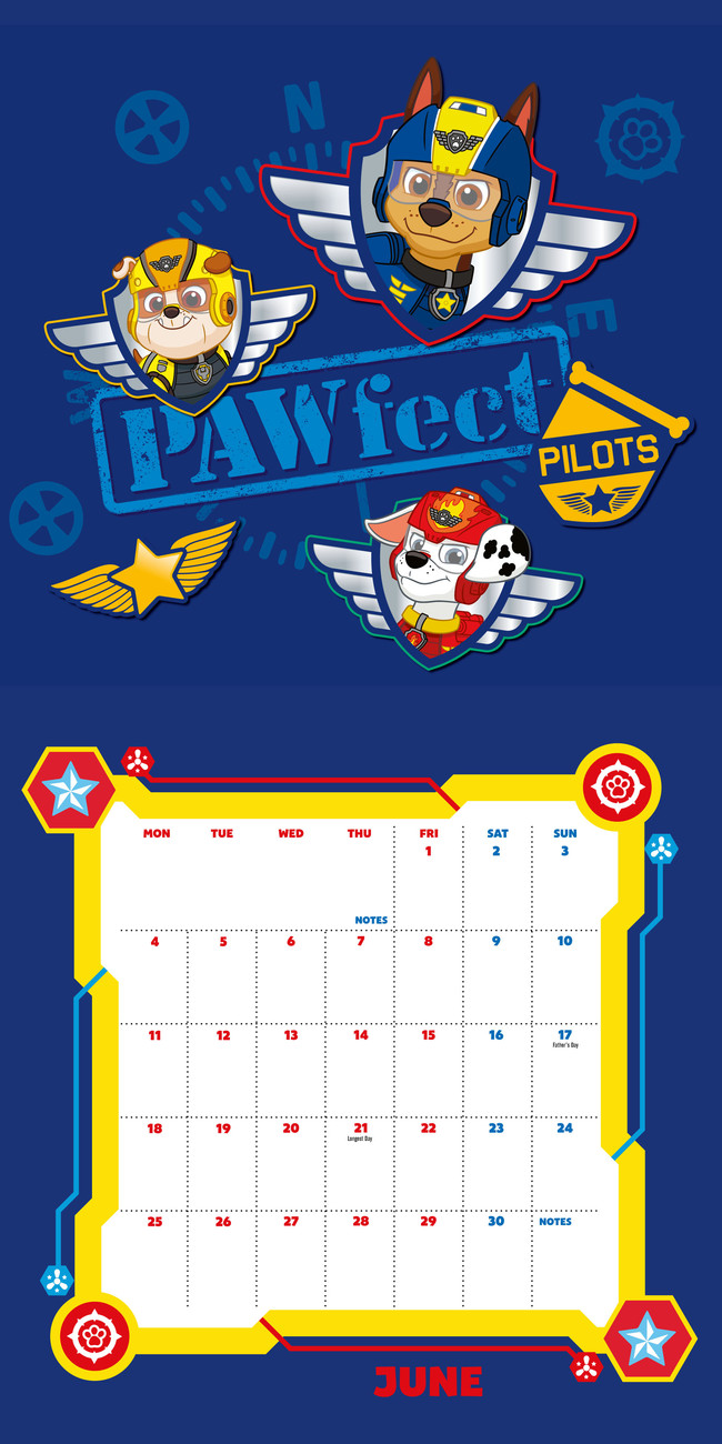 Paw Patrol Wandkalender bei Europosters