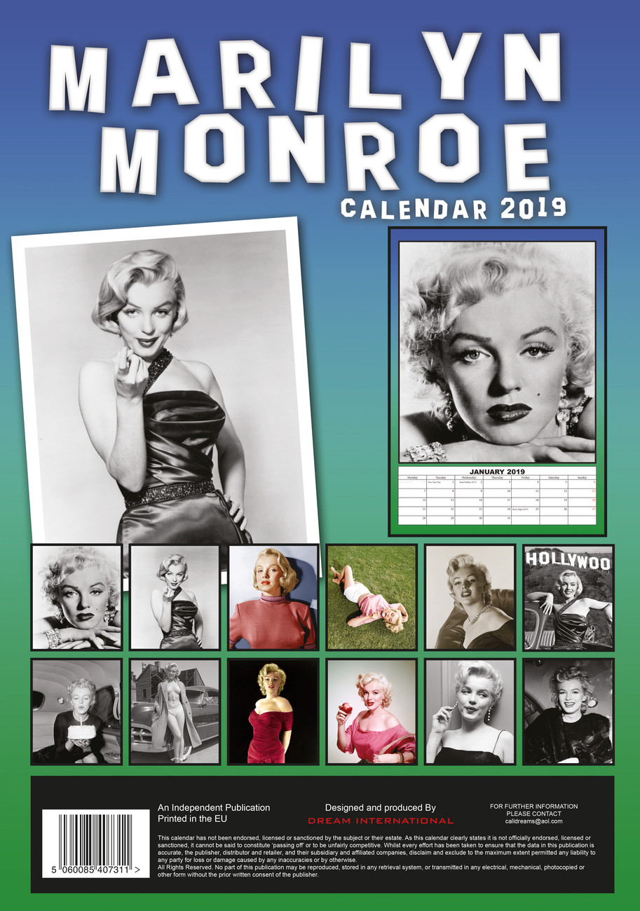 Marilyn Monroe - Veggkalendre 2025  Kjøp hos Europosters