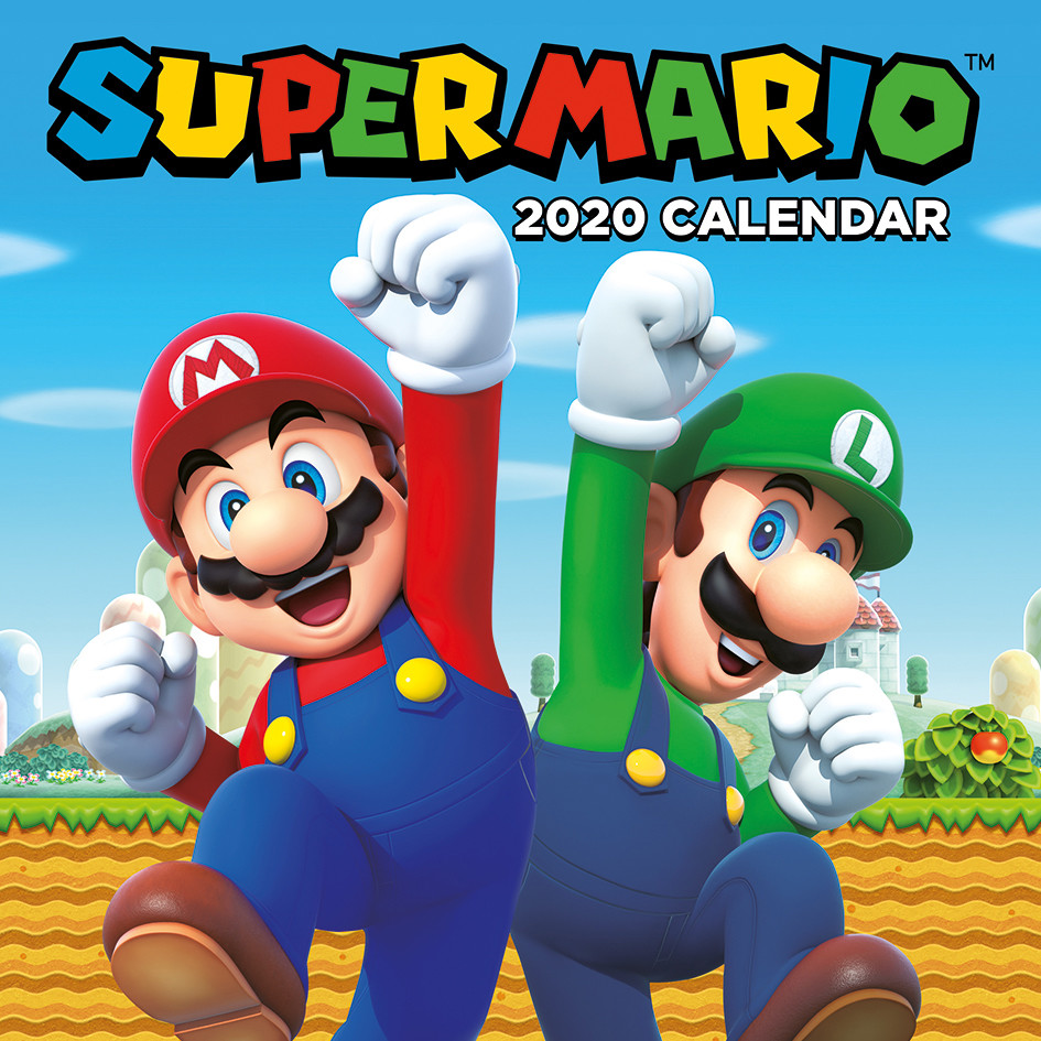 Super Mario Veggkalendre 2024 Kjøp hos Europosters