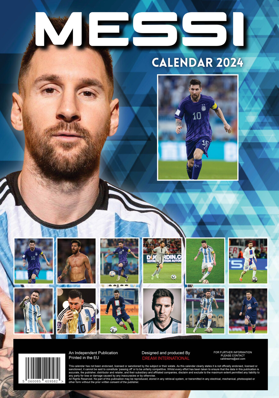 Lionel Messi Vægkalendere 2024 Køb på Europosters