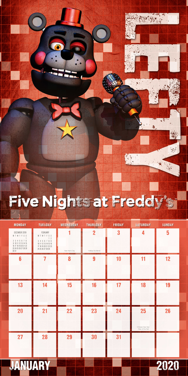 Five Nights At Freddys Vægkalendere 2022 Køb på Europosters dk