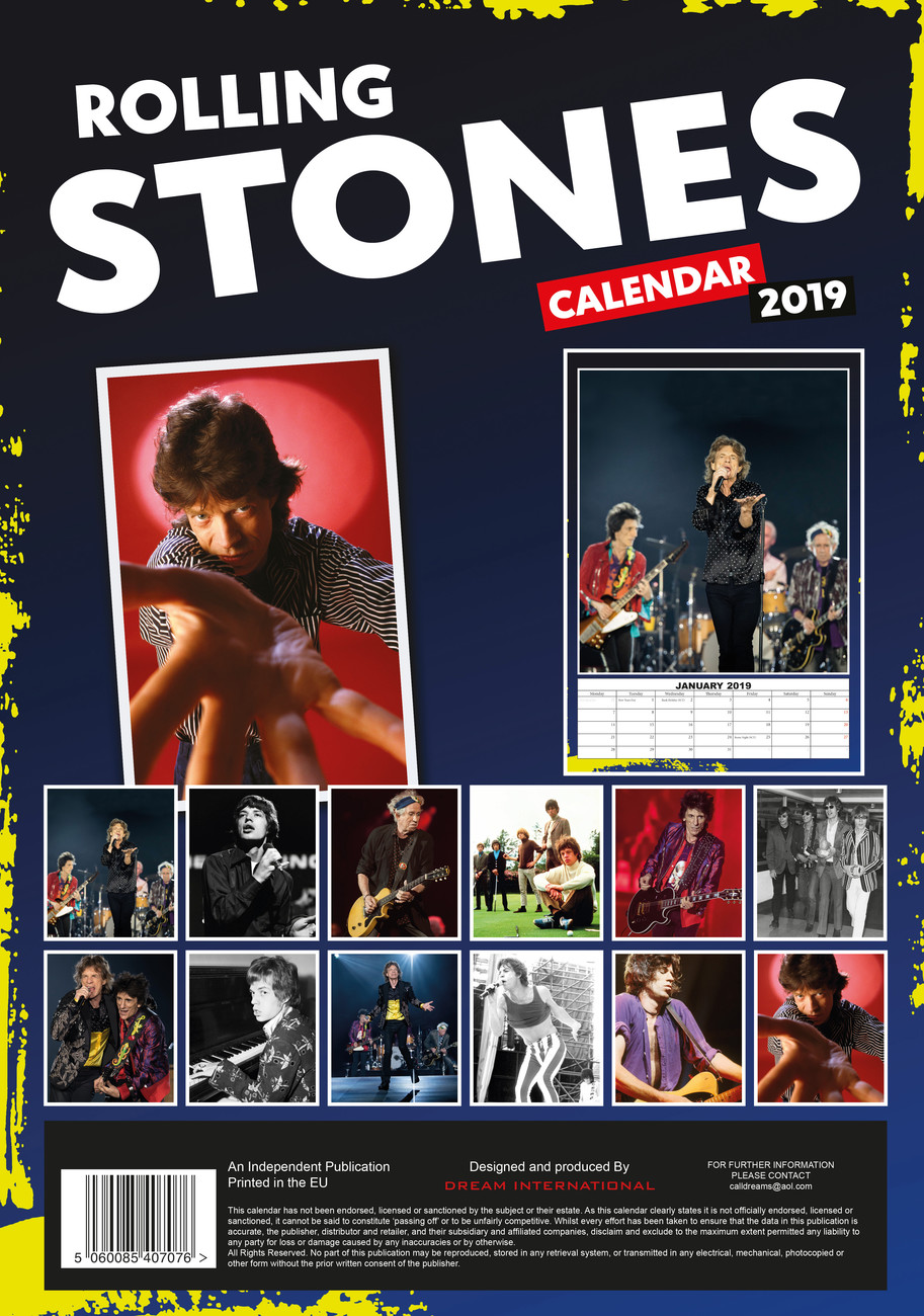 Rolling Stones Vægkalendere 2022 Køb på Europosters.dk