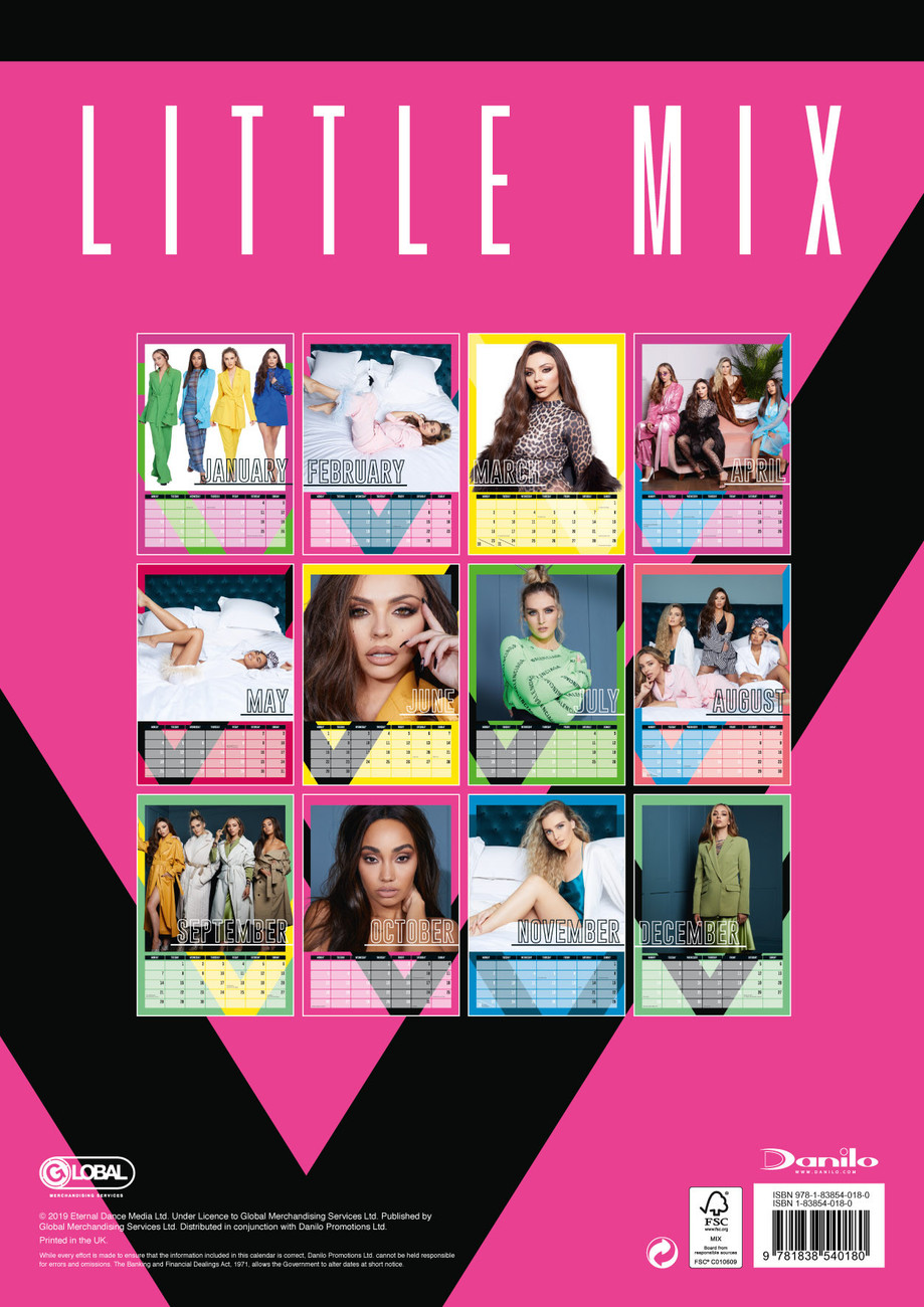 Little Mix Wandkalenders voor 2020 Koop bij Europosters