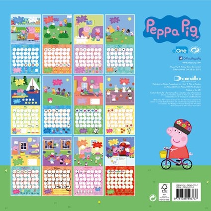Peppa Pig - Wandkalenders voor 2018 | Koop bij Europosters