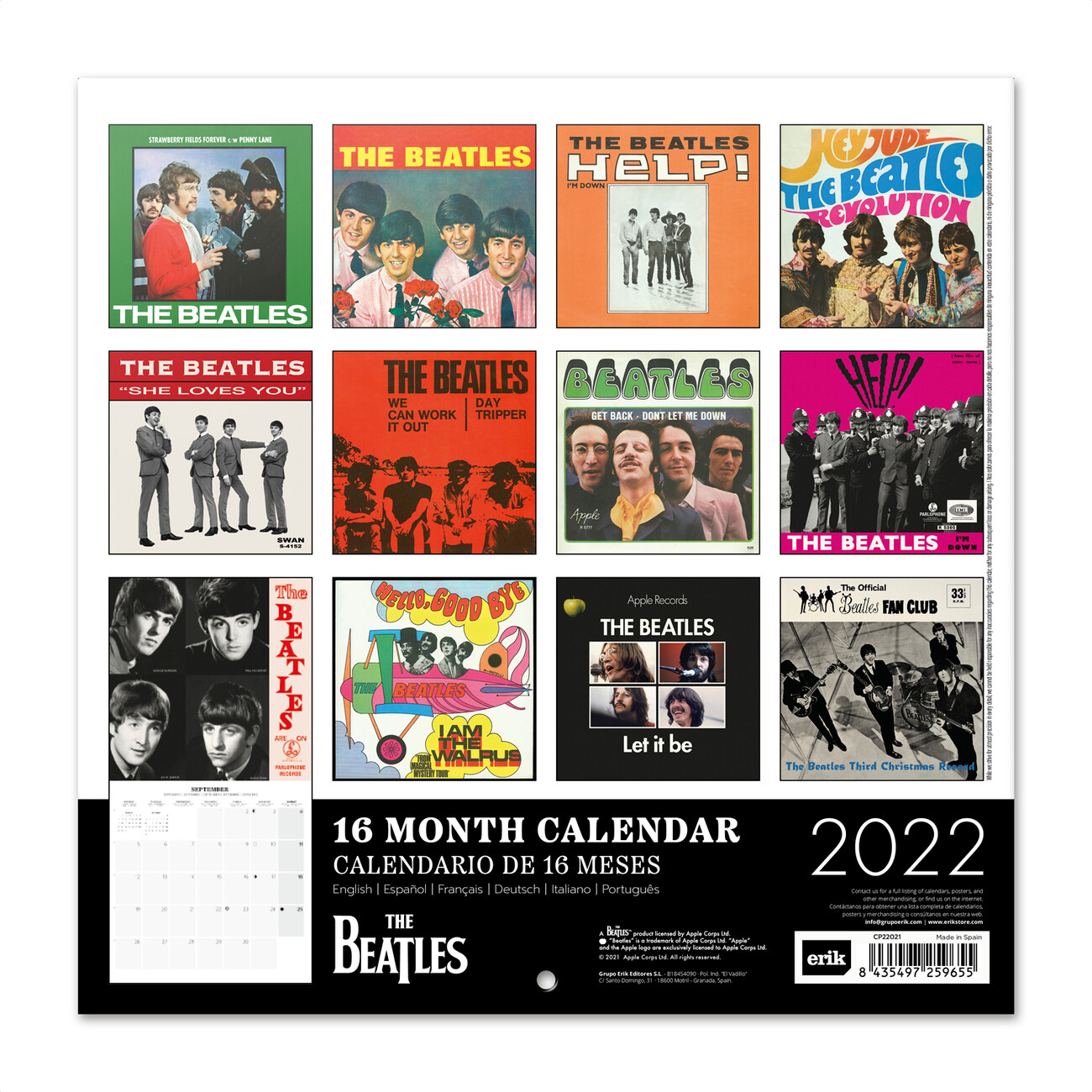 The Beatles Wandkalenders voor 2022 Koop bij Europosters