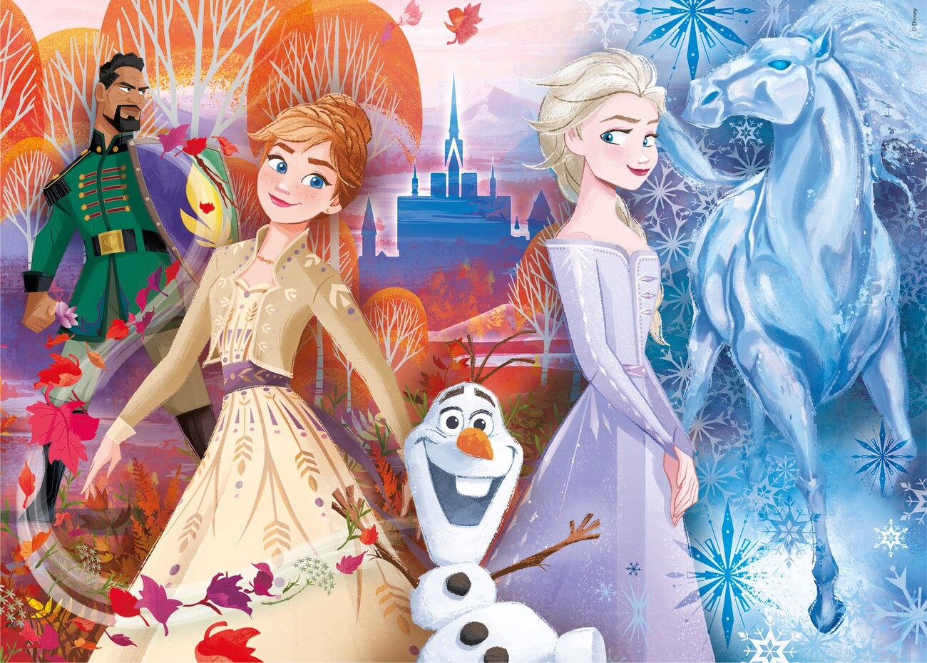 Puzzles 2x12 p - Voyage vers l'inconnu / Disney La Reine des Neiges 2, Puzzle enfant, Puzzle, Produits