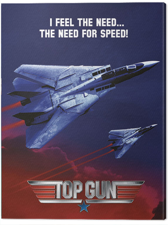 Leinwanddruck Top Gun Need For Speed Jets Canvas Wandbilder