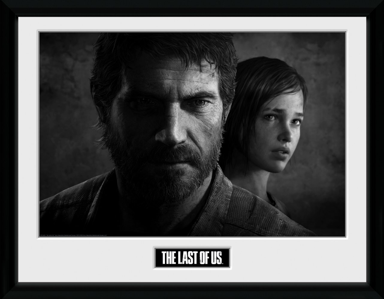 The Last Of Us - Black and White Poster Incorniciato, Quadro su ...