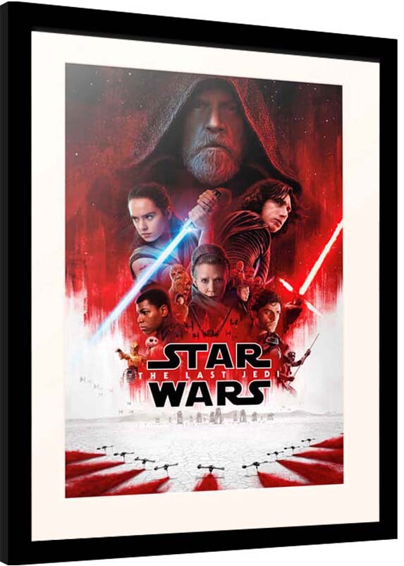 alguna cosa condón estoy feliz Star Wars: Episode VIII - The Last of the Jedi - One Sheet Poster enmarcado  | Posters.es
