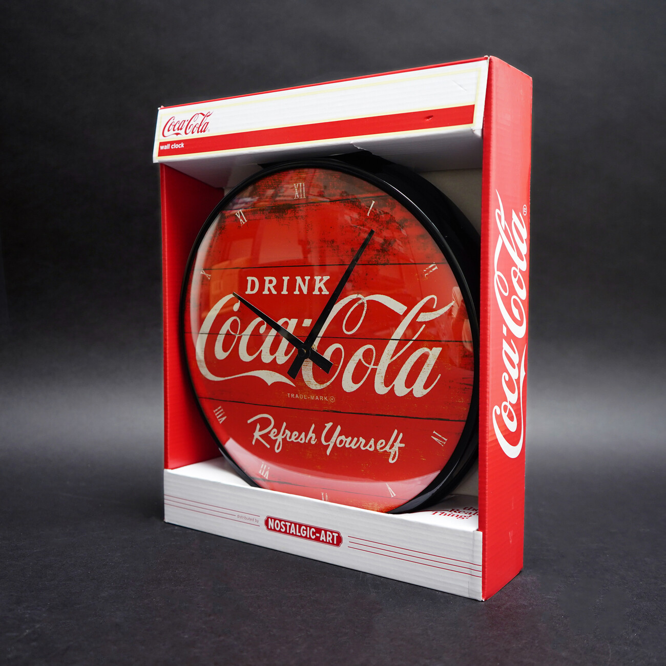 Placa Decorativa Nostalgic Art Coca-Cola - Metal, Rojo Y Blanco, 20x30 Cm, Diseño En Relieve, Fabricada En Alemania