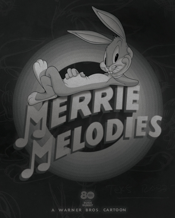 Obraz na plátně Looney Tunes Bugs Bunny Vintage Merrie Melodies na