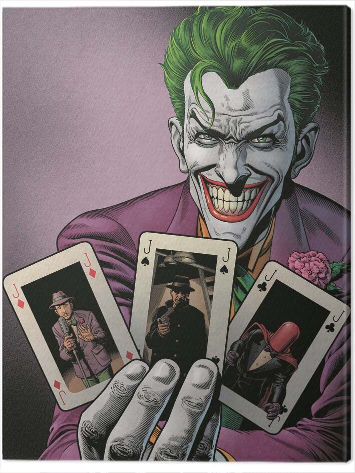 Cuadros en lienzo Batman - Joker Cards | Decoraciones de la pared |  