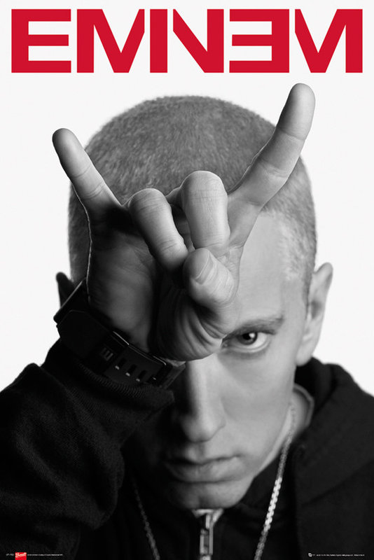 Eminem - horns Plakat, Poster på Europosters