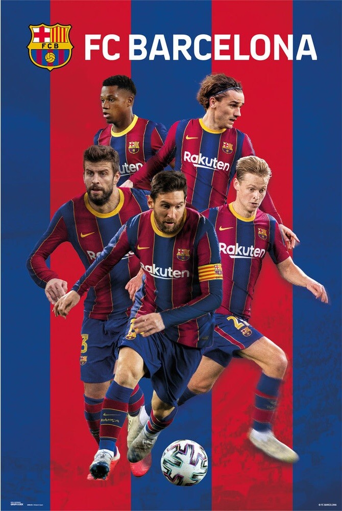 vegne Pasture reaktion FC Barcelona - Group 2020/2021 Plakat, Poster online på Europosters
