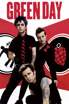 instinkt Tumult pels Green Day - Red Plakat, Poster online på Europosters