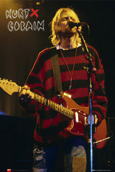 Kurt Cobain - singing Poster online på Europosters