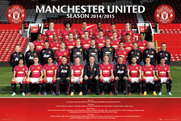 Manchester United Fc Team Photo Plakat Poster Online På Europosters