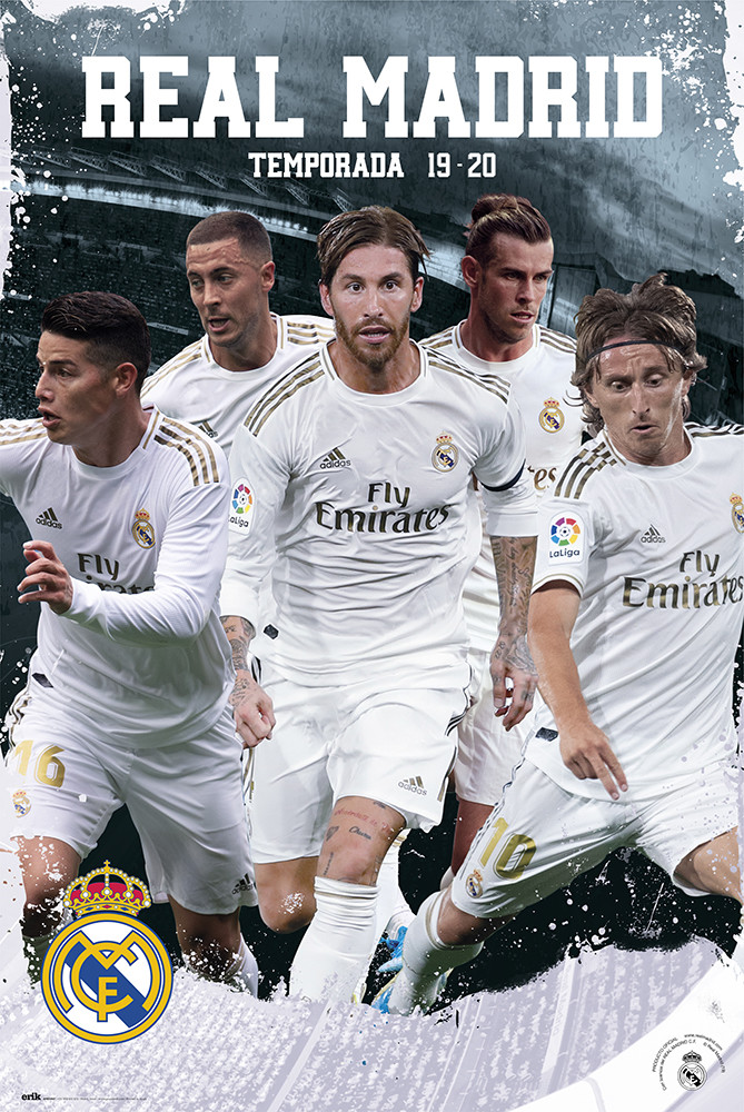 Real Madrid - Action Plakat, Poster online på Europosters