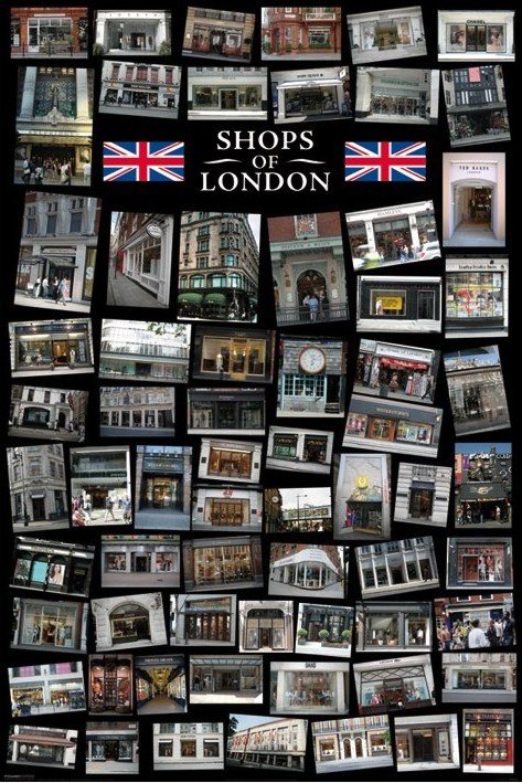 Plakat Obraz Londyn Shops Of London Kup Na Posters Pl