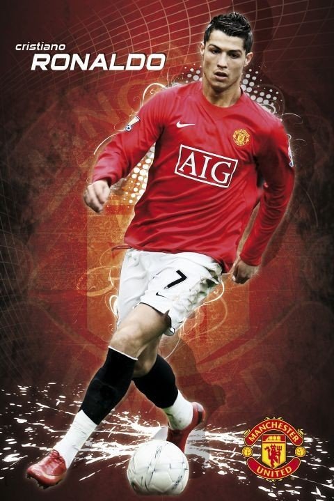 ICONS Cristiano Ronaldo Red Manchester United Autographed Jersey