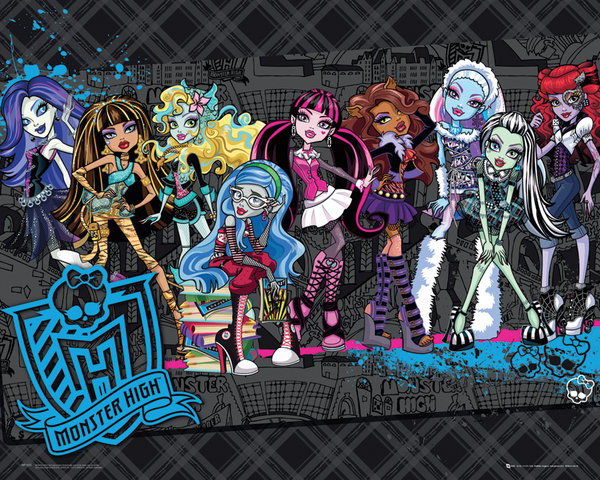 Plakat Obraz Monster High Cast Kup Na Posters Pl